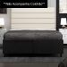 Base Cama Box Casal Queen 158cm Bipartido Hit Z04 Suede Preto - Mpozenato