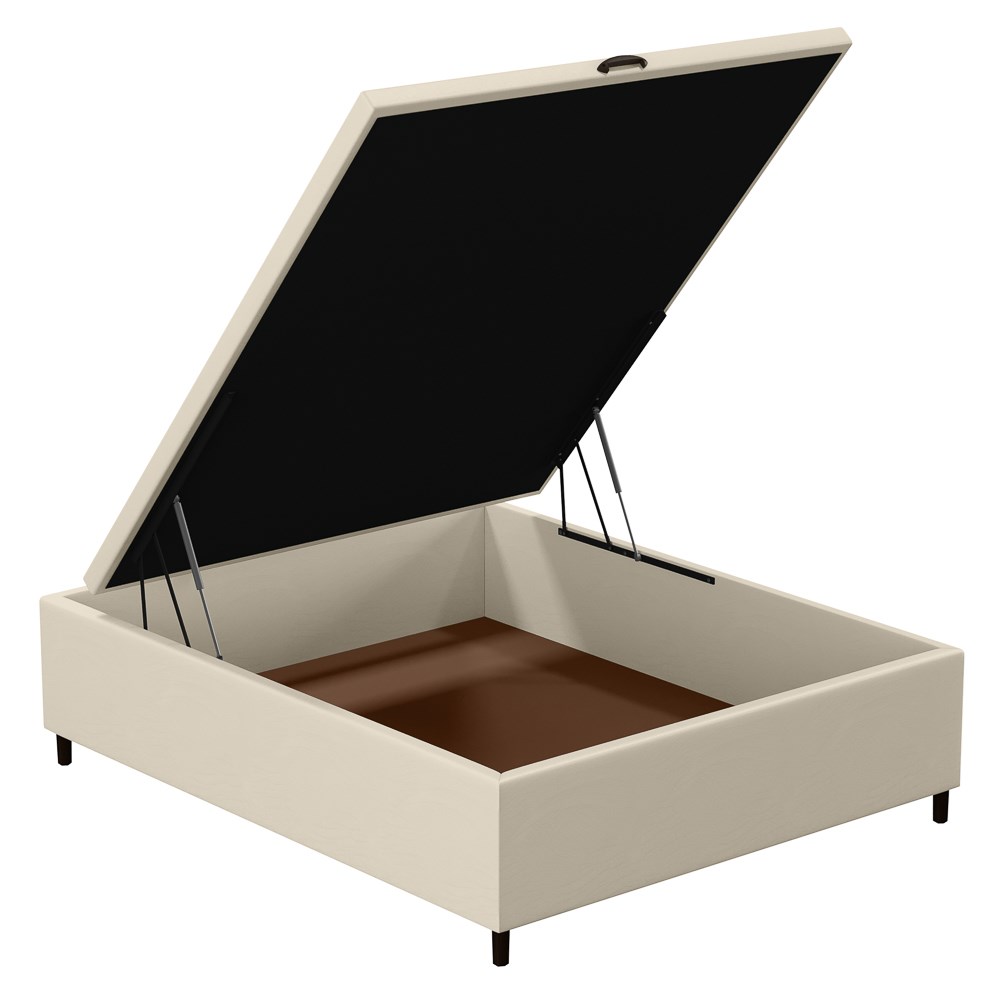 Base para Cama Box Baú Casal 138x188cm Hit I02 Corano Bege - Mpozenato