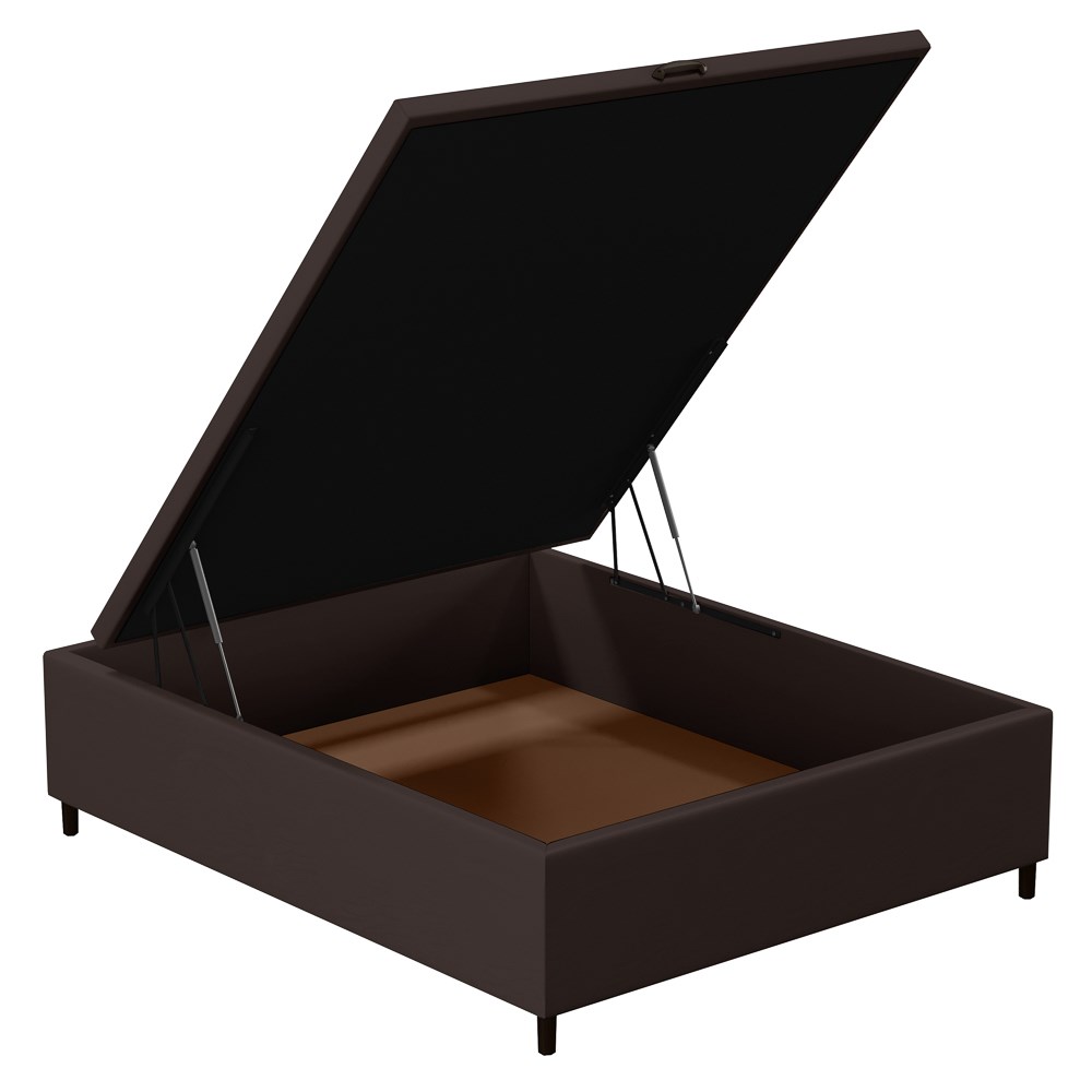 Base para Cama Box Baú Casal 138x188cm Hit I02 Corano Marrom - Mpozenato
