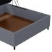 Base para Cama Box Baú Casal 138x188cm Hit I02 Suede Cinza - Mpozenato