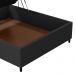 Base para Cama Box Baú Casal 138x188cm Hit I02 Suede Preto - Mpozenato