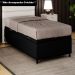Base para Cama Box Baú Solteiro 88x188cm Hit Z04 Sintético Preto - Mpozenato