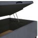 Base para Cama Box Baú Solteiro 88x188cm Hit Z04 Suede Cinza - Mpozenato