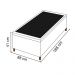 Base para Cama Box Baú Solteiro 88x188cm Hit Z04 Suede Preto - Mpozenato