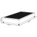 Base para Cama Box Casal 138x188cm Hit Z04 Sintético Marrom - Mpozenato