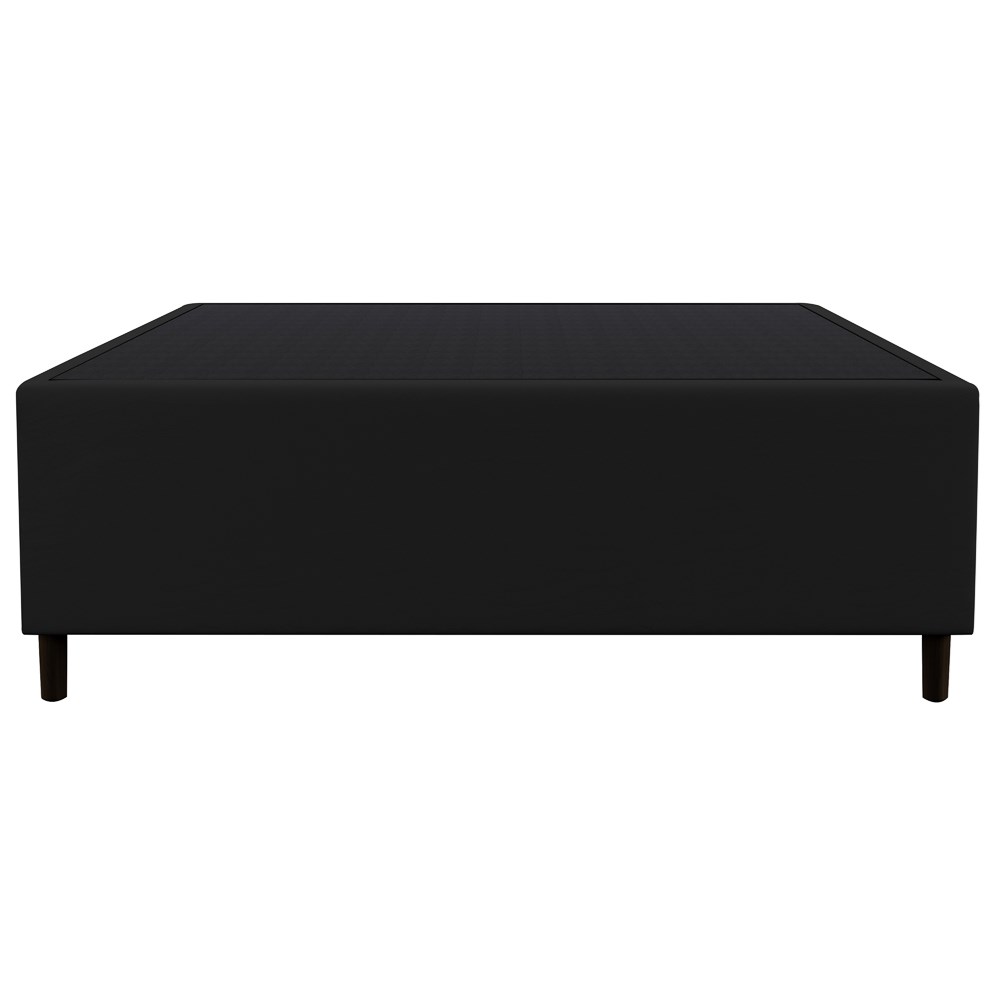 Base para Cama Box Casal 138x188cm Hit Z04 Sintético Preto - Mpozenato