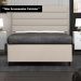 Base para Cama Box Casal 138x188cm Hit Z04 Suede Bege - Mpozenato