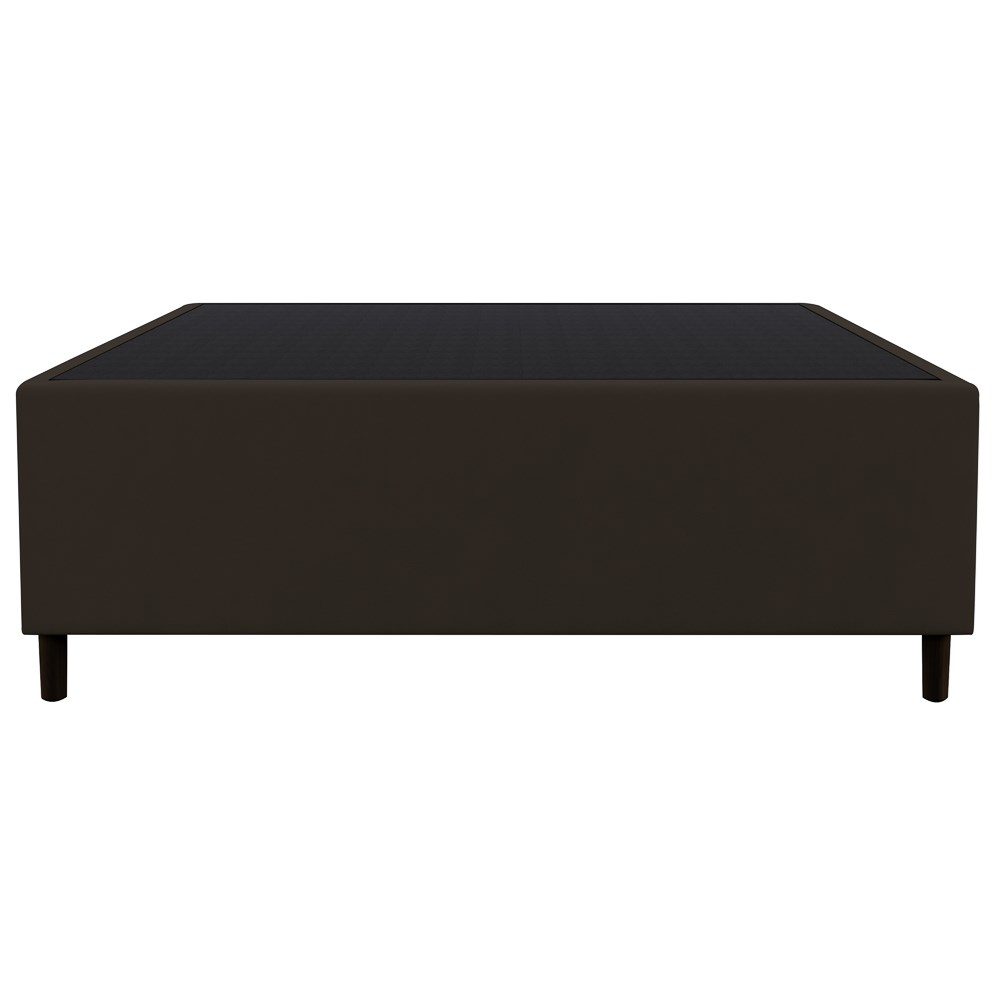 Base para Cama Box Casal 138x188cm Hit Z04 Suede Marrom - Mpozenato