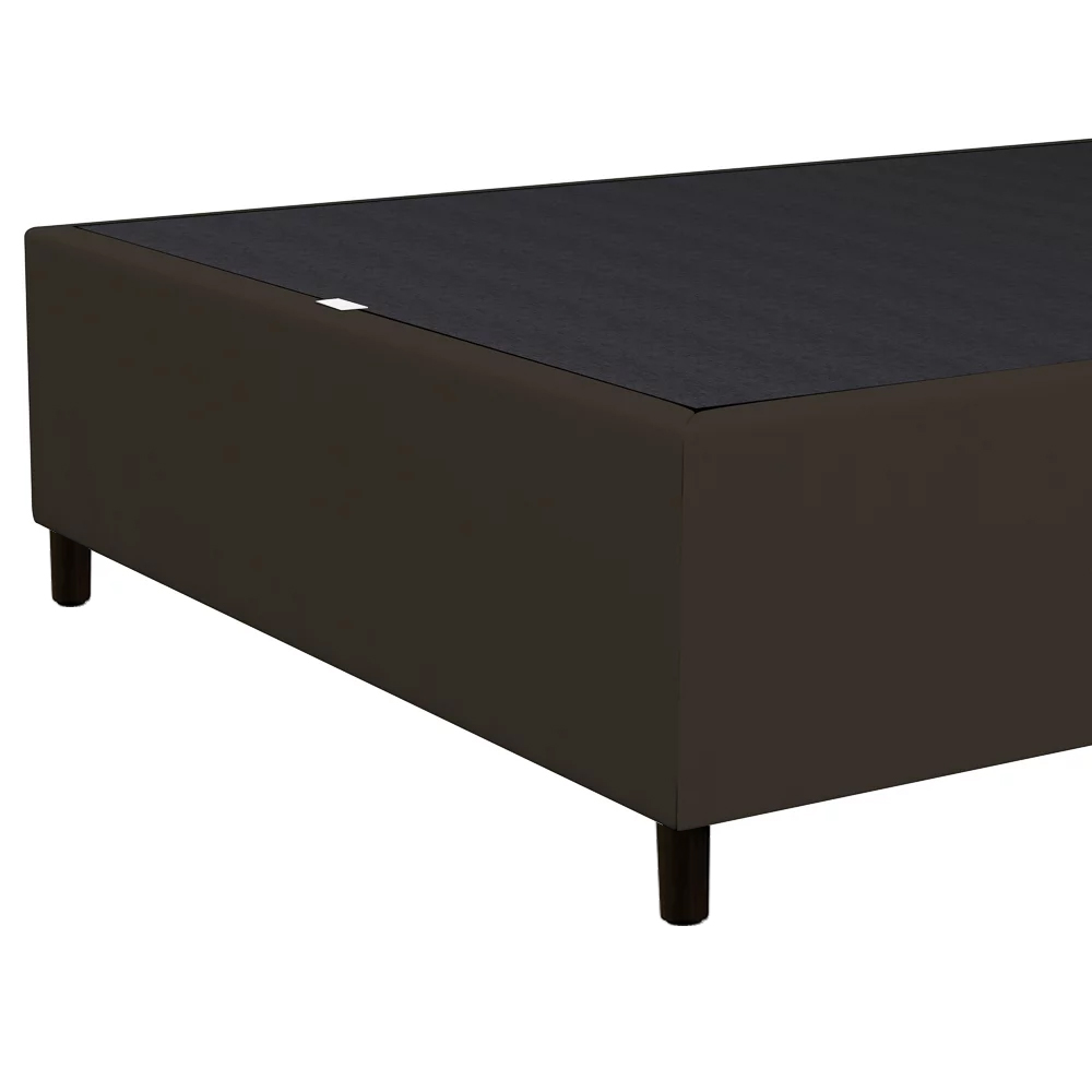 Base para Cama Box Casal 138x188cm Hit Z04 Suede Marrom - Mpozenato
