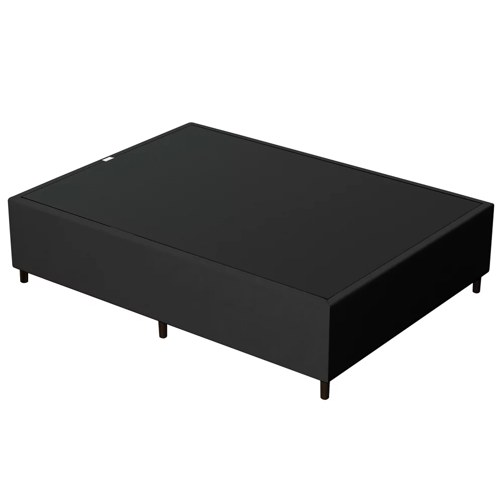 Base para Cama Box Casal 138x188cm Hit Z04 Suede Preto - Mpozenato