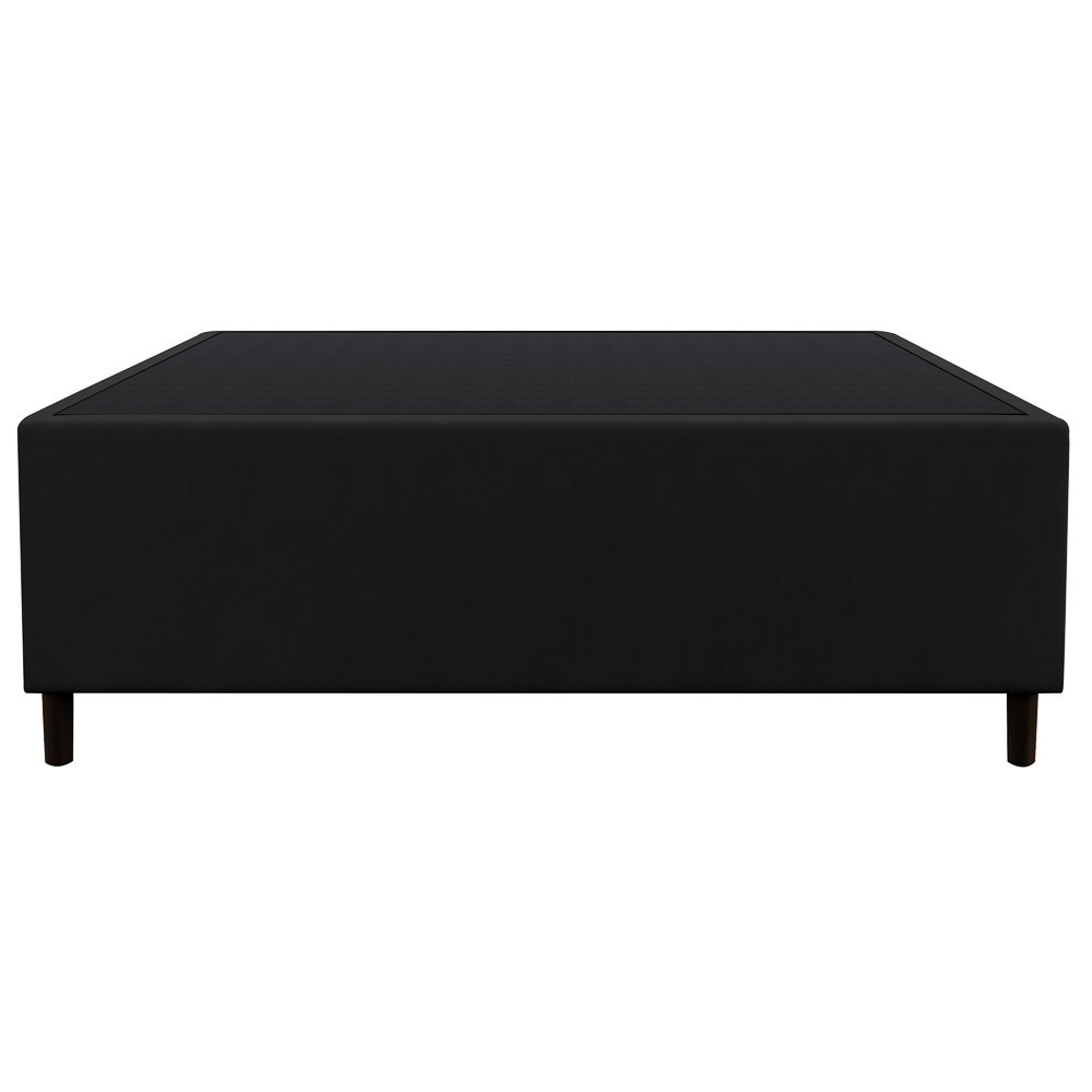 Base para Cama Box Casal 138x188cm Hit Z04 Suede Preto - Mpozenato