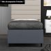 Base para Cama Box Solteiro 88x188cm Hit I02 Suede Cinza - Mpozenato
