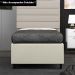 Base para Cama Box Solteiro 88x188cm Hit Z04 Sintético Bege- Mpozenato