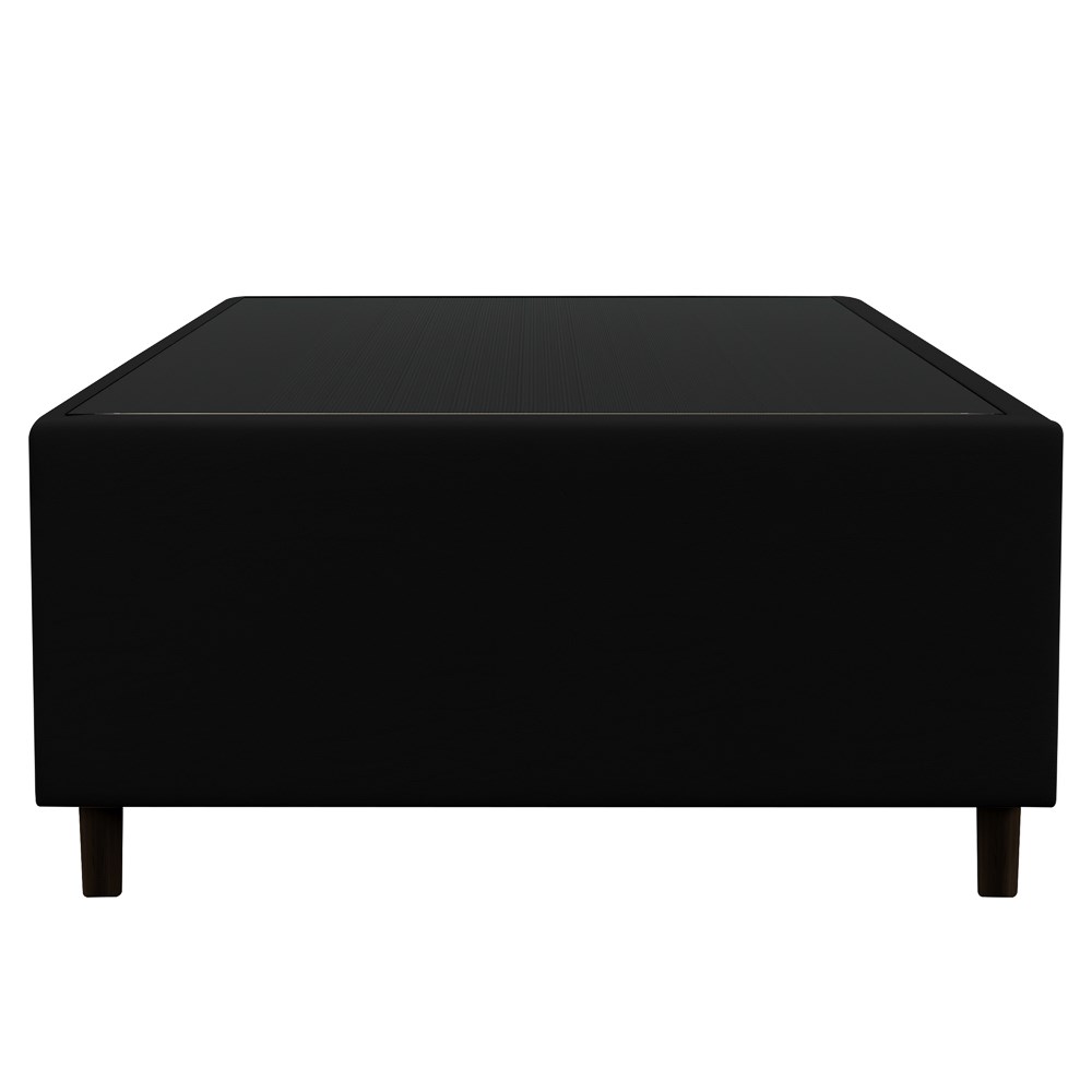 Base para Cama Box Solteiro 88x188cm Hit Z04 Sintético Preto - Mpozenato