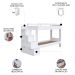 Beliche Infantil Com Escada Nichos e Gavetas Infix C06 Branco - Mpozenato