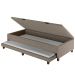 Bicama Box Baú Solteirão 96x188 cm Samy S05 Linho Marrom - Mpozenato