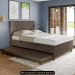 Bicama Casal Box com Baú 138x188cm Samy S05 Sintético Marrom - Mpozenato