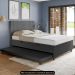 Bicama Casal Box com Baú 138x188cm Samy S05 Sintético Preto - Mpozenato