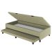 Bicama Casal Box com Baú 138x188cm Samy S05 Veludo Bege - Mpozenato