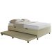 Bicama Casal Box com Baú 138x188cm Samy S05 Veludo Bege - Mpozenato