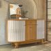 Buffet Aparador Sala de Estar 135cm Toni Z10 Off/Cinamomo - Mpozenato