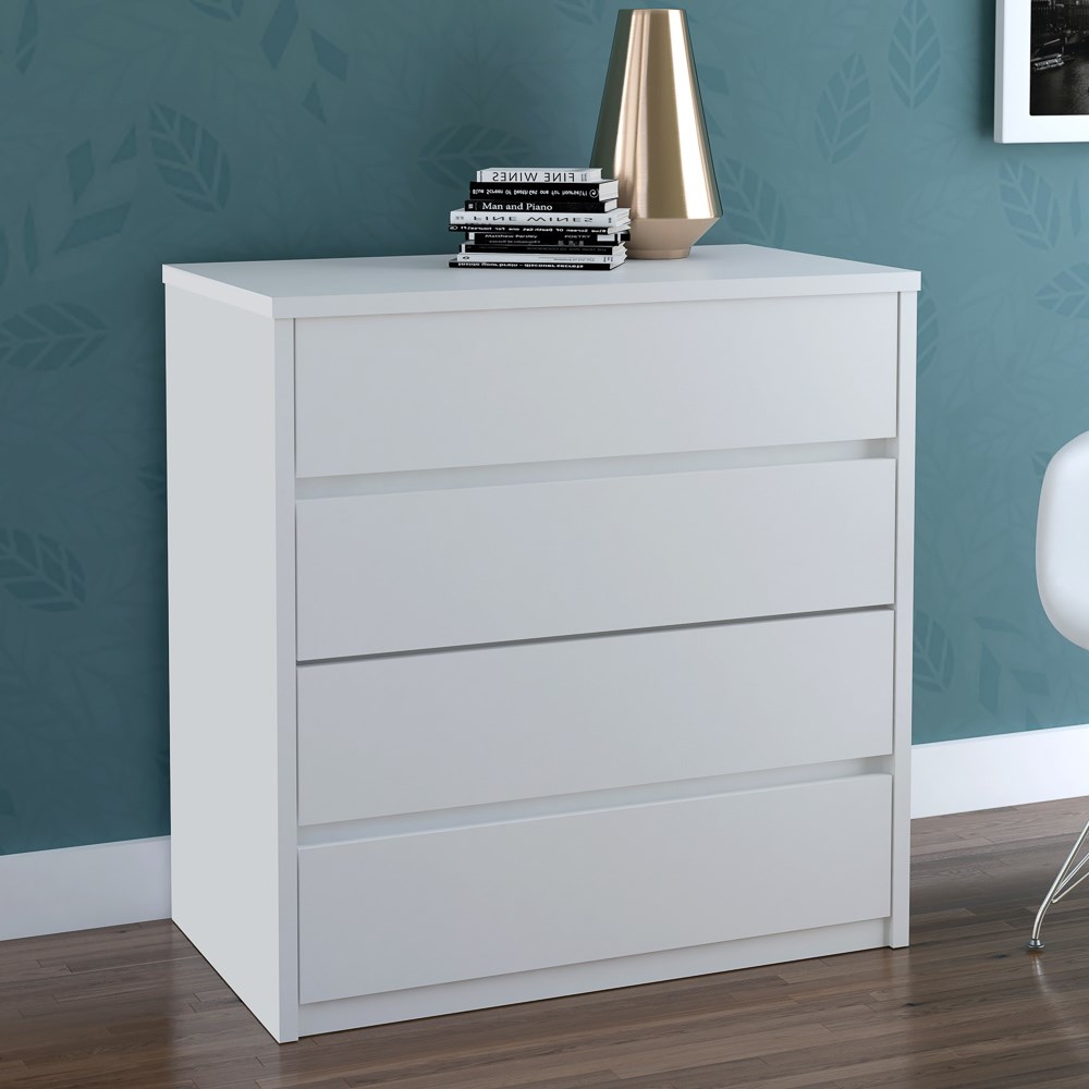 Cômoda 4 Gavetas Blank F04 Branco Mpozenato