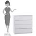 Cômoda 4 Gavetas Blank F04 Branco Mpozenato