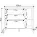 Cômoda Infantil 1 Porta 3 Gavetas 100% MDF Pés Retrô Mel P04 Branco - Mpozenato