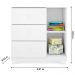 Cômoda Infantil 1 Porta 3 Gavetas Amora P04 Branco - Mpozenato