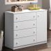 Cômoda Infantil 1 Porta 4 Gavetas Ellie P04 Branco - Mpozenato