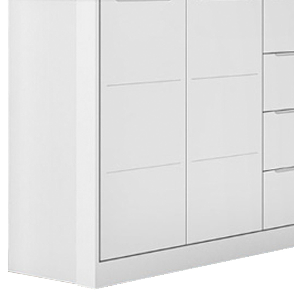 Cômoda Infantil 2 Portas 4 Gavetas Lua P04 Branco - Mpozenato