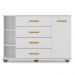 Cômoda Infantil com Cantoneira Laura 1 Porta P04 Branco - Mpozenato
