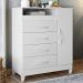 Cômoda Para Quarto 1 Porta 84cm Franci Flex A02 Branco - Mpozenato