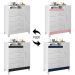 Cômoda Para Quarto 1 Porta 84cm Franci Flex A02 Branco - Mpozenato