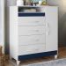 Cômoda Para Quarto 1 Porta 84cm Franci Flex A02 Branco - Mpozenato