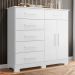 Cômoda Para Quarto 2 Portas 124cm Ester A02 Branco - Mpozenato