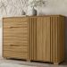 Cômoda Para Quarto 4 Gavetas 147cm Gênova M07 Freijó - Mpozenato