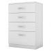 Cômoda Para Quarto 4 Gavetas Astral 02 Branco - Mpozenato