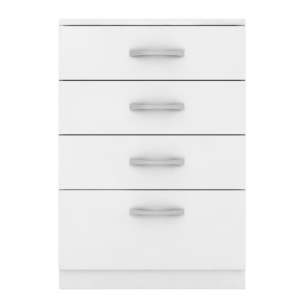 Cômoda Para Quarto 4 Gavetas Astral 02 Branco - Mpozenato