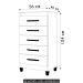 Cômoda Para Quarto 5 Gavetas 56cm Thais Flex A02 Branco - Mpozenato