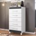 Cômoda Para Quarto 5 Gavetas 56cm Thais Flex A02 Branco - Mpozenato