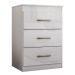 Cômoda Para Quarto 61cm Com 3 Gavetas Nida Branco Z17        - Mpozenato