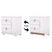 Cômoda Para Quarto 93cm Com 1 Porta Nara Flex Branco V02 - Mpozenato