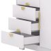 Cômoda Para Quarto 93cm Com 1 Porta Nara Flex Branco V02 - Mpozenato