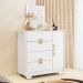 Cômoda Para Quarto 93cm Com Espelho Nara Flex Branco V02 - Mpozenato
