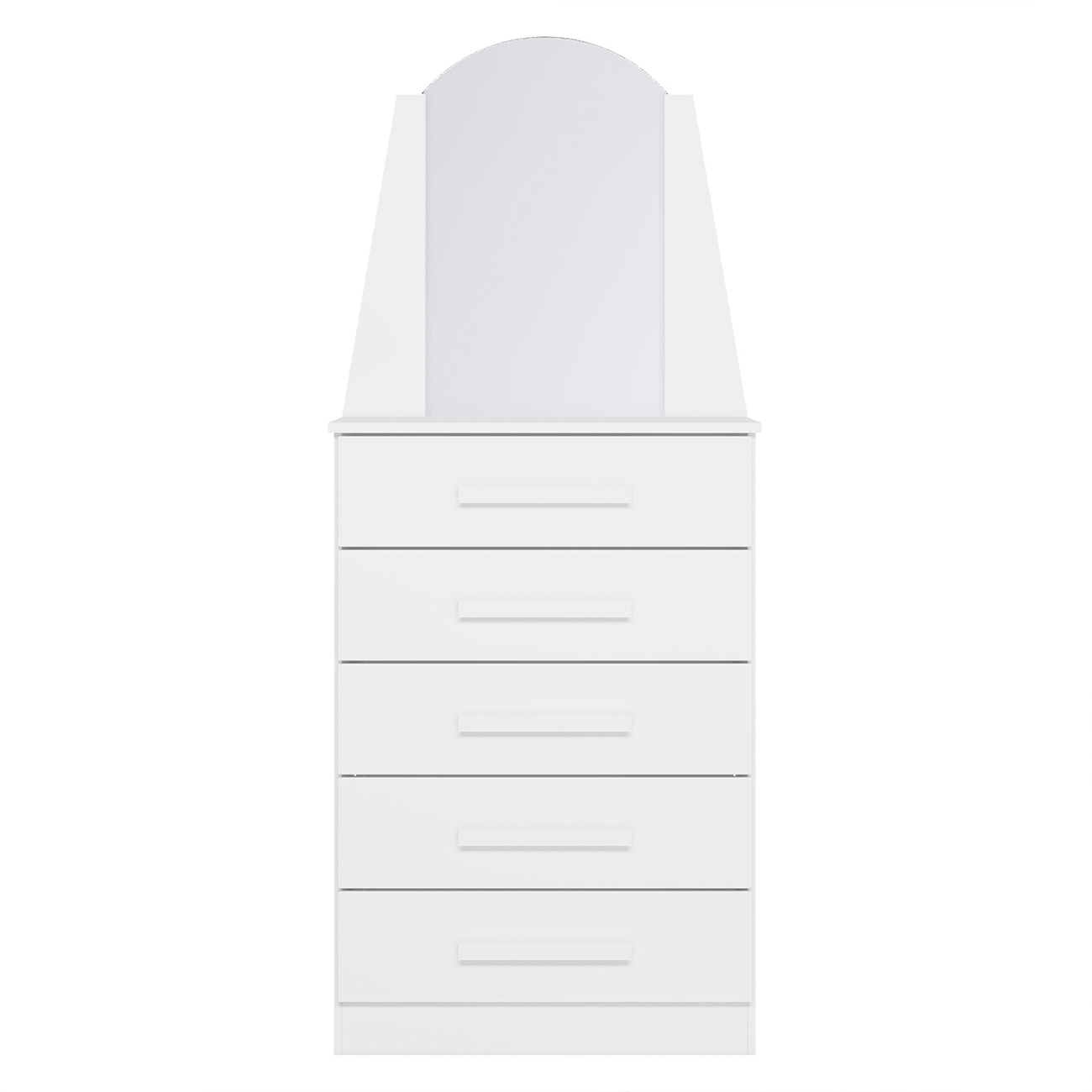 Cômoda Para Quarto Com Penteadeira Laris A02 Branco         - Mpozenato