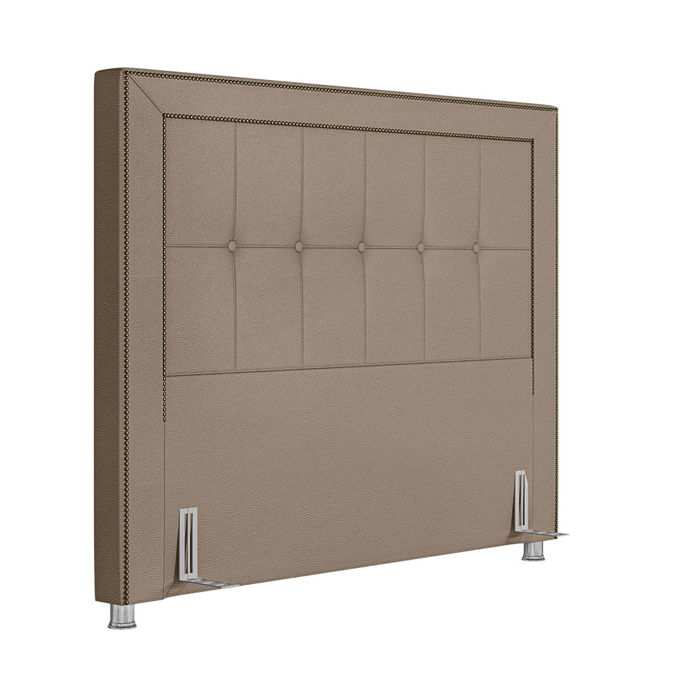 Cabeceira Cama Bom Casal King 195cm Paolla P02 Linho Bege - Mpozenato