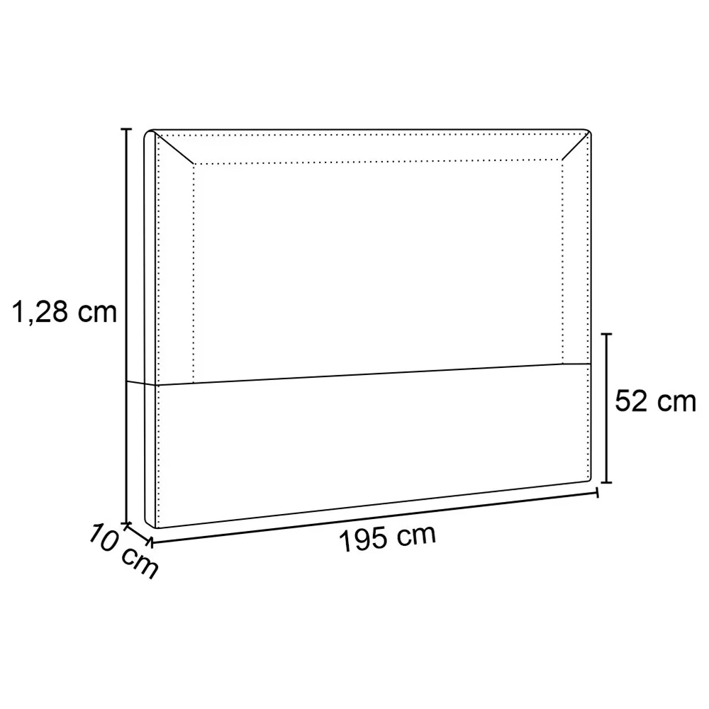 Cabeceira Cama Bom Casal King 195cm Paolla P02 Linho Bege - Mpozenato