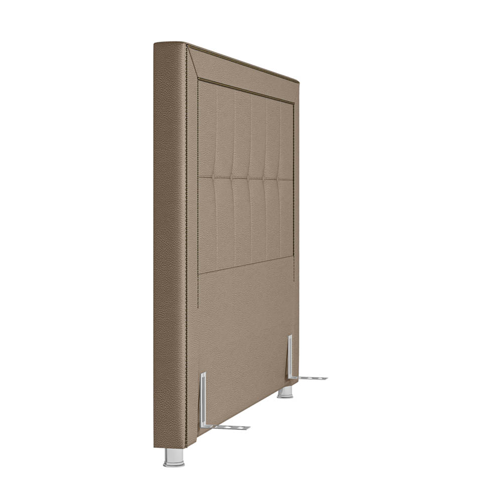 Cabeceira Cama Bom Casal King 195cm Paolla P02 Linho Bege - Mpozenato
