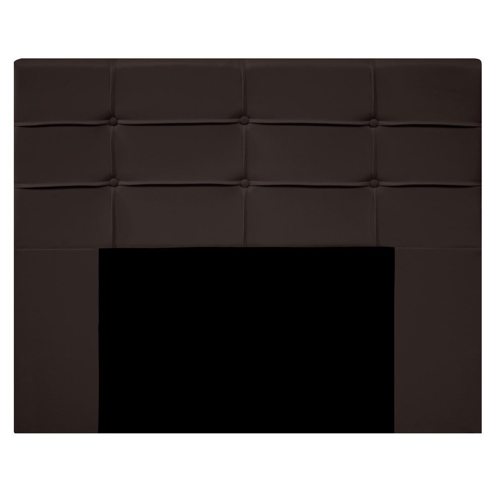 Cabeceira Cama Box 160cm Esmeralda Sintético J02 Marrom - Mpozenato